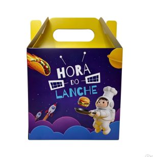 Embalagem caixa Maletinha kit lanches